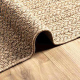 Rug ZIZUR Beige 100x200 cm Jute Look Indoor and Outdoor 4010392