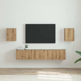 TV Wall Cabinet Wall-mounted 2 pcs Artisian Oak 30 x 31 x 40 cm 892268