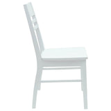 Dining Chairs 2 pcs White 43 x 54 x 89 cm Solid Rubber Wood 42020444