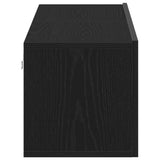 TV Cabinet Black Oak 120x30x30.5 cm Engineered Wood 862011