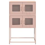 ZNTS Highboard Pink 68x39x107 cm Steel 853345