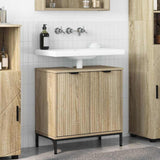 Bathroom Sink Cabinet with Door Sonoma Oak 60.5 x 33.5 x 61 cm 883416