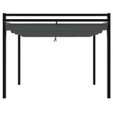 Garden Gazebo with Retractable Roof Anthracite 3x3 m Aluminium 4003969