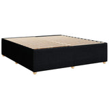 Bed Frame without Mattress Black Super King Fabric 3285041