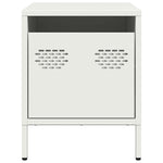 ZNTS Bedside Cabinet White 35x39x43.5 cm Steel 851254