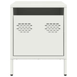 ZNTS Bedside Cabinet White 35x39x43.5 cm Steel 851254