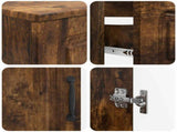 2 Piece Bathroom Cabinet Set UTRECHT Smoked Oak Engineered Wood 3417572