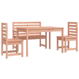 4 Piece Garden Dining Set Solid Wood Douglas 3154694