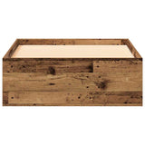 Bed Frame with Drawer Old Wood 90 x 200 cm Engineered Wood 3333987