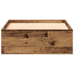 Bed Frame with Drawers Old wood 90 x 190 cm Engineered wood 3333990