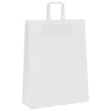 Paper Bags 250 pcs with Handles White 32x12x42 cm 4101844