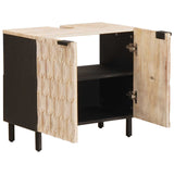 Bathroom Sink Cabinet White 62 x 33 x 58 cm Solid Mango Wood 4017883