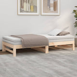 Pull-out Day Bed without Mattress 2x cm Solid Wood Pine 823419
