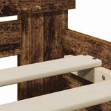 Bed Frame with Headboard Old Wood 90 x 200 cm Engineered Wood 871654