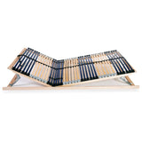 Slatted Bed Base without Mattress with 42 Slats 7 Zones 100x200 cm 246476