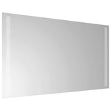 LED Bathroom Mirror Transparent 70 x 40 cm Tempered Glass 42045795