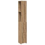 Bathroom Cabinet Artisan Oak 25x25x170 cm Engineered Wood 856653