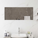 LED Bathroom Mirror Transparent 40 x 90 cm Tempered Glass 42045781