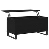 Coffee Table Black Oak 90 x 44.5 x 45 cm Engineered Wood 862968