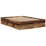Bed Frame without Mattress Old Wood 120x200cm Engineered Wood 3328834