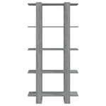 Book Cabinet/Room Divider Grey Sonoma 80x30x160 cm Engineered Wood 813573