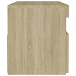 Bedside Cabinet & LED Lights 2 pcs Sonoma Oak 60x35x40 cm 3082781