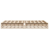 Bed Frame without Mattress 150x200 cm King Size Solid Wood Pine 850845