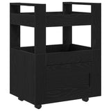 Kitchen Trolley Black oak 60 x 45 x 80 cm Engineered wood 862122