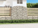 Arched Gabion Basket 150x30x180/200 cm Galvanised Iron 153449