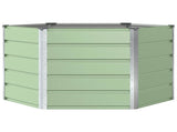 Planter Pastel Green 129 x 129 x75 cm Steel 42018233