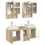 Bathroom Cabinet Set 5 pcs Sonoma Oak Engineered Wood 3406401