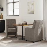 Dining Chairs with Wheels 2 pcs Grey 58 x 67 x 97 cm 42017859