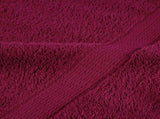 6 Piece Premium Towel Set SOLUND Bordeaux 600 gsm 137556