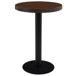 ZNTS Bistro Table Dark Brown 60 cm MDF 286422