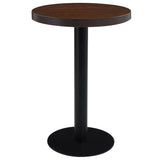 ZNTS Bistro Table Dark Brown 60 cm MDF 286422