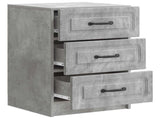 Bedside Cabinet Concrete Grey 43 x 41 x 63.5 cm Engineered Wood 895708