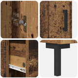 Highboard Old Wood 34.5 x 34 x 180 cm Engineered Wood 3415607