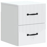 Wall-Mounted Bedside Cabinet 2 pcs White 34.5 x 33 x 40 cm 898976