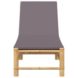Sun Lounger with Cushions 55x199x30 cm Bamboo 4108227