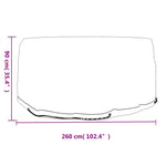 Garden Furniture Covers 2 pcs 10 Eyelets Ø260x90 cm Round 3155358