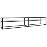 TV Cabinet Transparent 220x40x40.5 cm Tempered Glass 331730