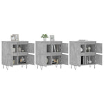Sideboards 3 pcs Concrete Grey Engineered Wood 3190201