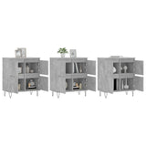 Sideboards 3 pcs Concrete Grey Engineered Wood 3190201