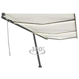 Manual Retractable Awning with LED 600x300 cm Cream 3069802