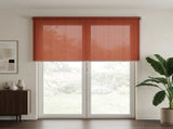 Outdoor Roller Blind 90% UV Block Terracota 400 x 230 cm HDPE 42036011
