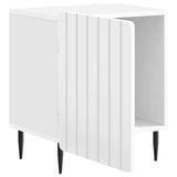 Bedside Cabinet High Gloss White 43 x 34.5 x 52 cm 894343