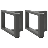 Coffee Table Legs T-Shaped 2 pcs Anthracite 40x25x cm Steel 4013006