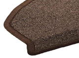 Self-adhesive Stair Mats 15 pcs Coffee Brown 80 x 24.5 x 3.5 cm 42038639