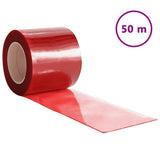 Door Curtain Red 200 mmx1.6 mm 50 m PVC 153867