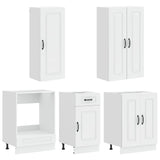 Kitchen Unit KALMAR 5 pcs High Gloss White Engineered Wood 3438249